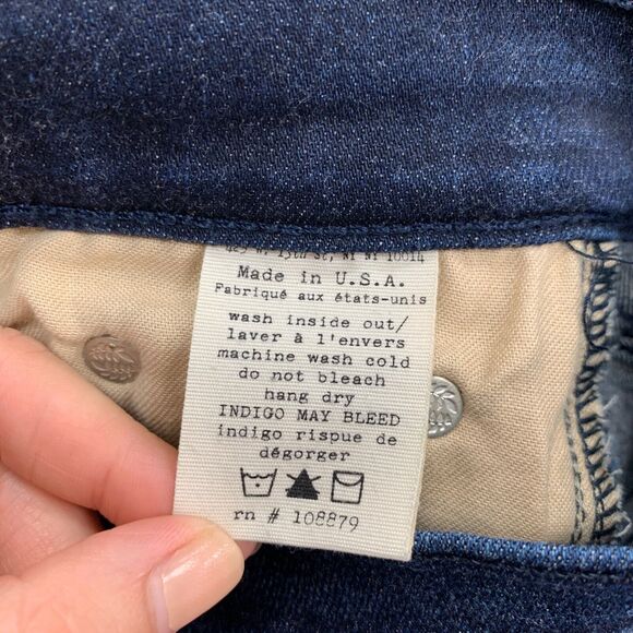 Rag & Bone Jean Womens 26 Anfield Denim Back Zip Ankle High Rise Skinny Stretch - Picture 11 of 13